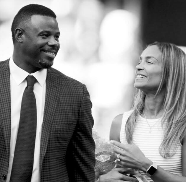 Melissa Griffey with her spouse Ken Griffey Jr.